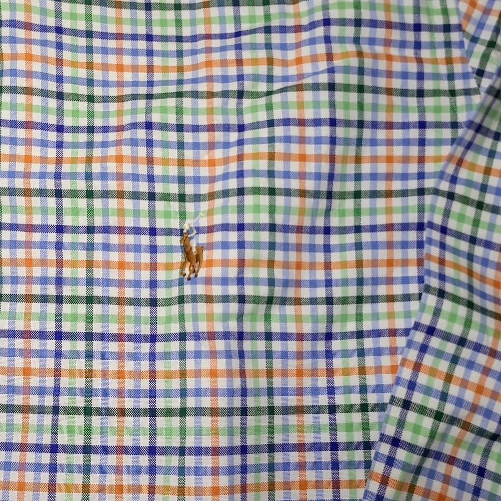 Ralph Lauren Shirt Men's 3XB Plaid Long Sleeve Button Down Casual Shirt
